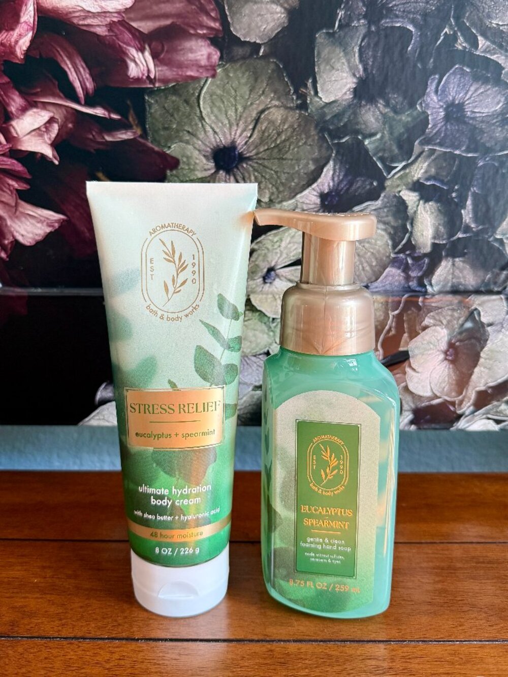 NEW 2-Pc Eucalyptus+Spearmint Aromatherapy Stress Relief Bath & Body Works